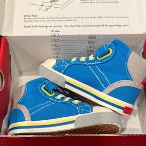 See Kai Run Vibrant Blue and Gray Kids Sneakers